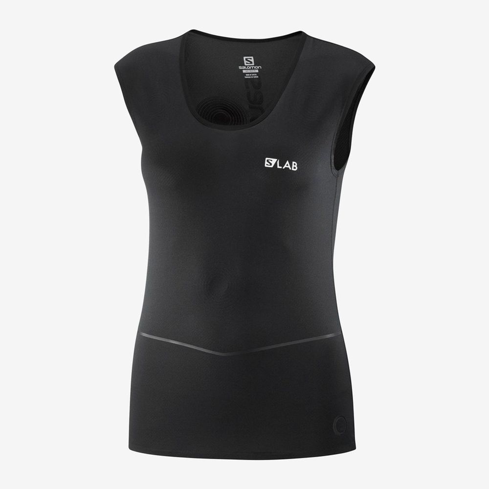 Salomon S/LAB NSO SL WOMENS Camisetas Mujer - Negras - Colombia (04172-CIHM)